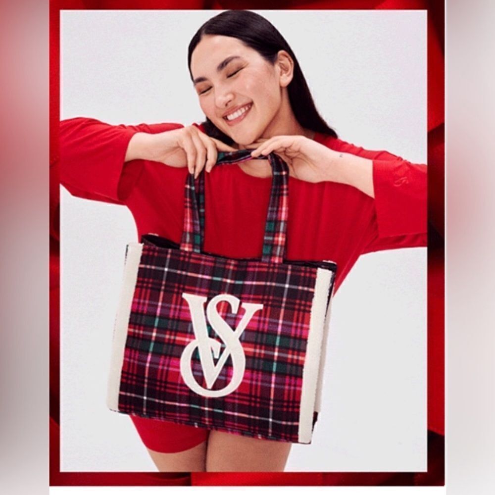 Victoria secret NEW with tags plaid tote